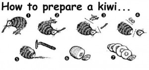 How to prepare a kiwi