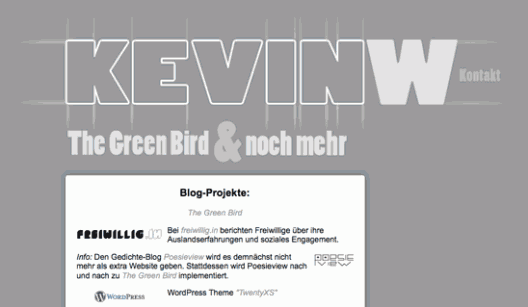 kevinw.de bis zum 10. Dezember 2011