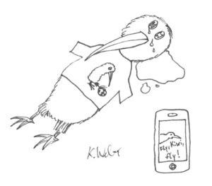 WM-Trauer-Kiwi – iPhone 4 als Trost?